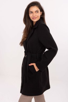 Płaszcz Damski Model IT-PL-A9590.85 Black - Rue Paris - uniwersalny