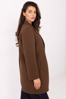 Płaszcz Damski Model IT-PL-FL8153.60 Brown - Rue Paris - uniwersalny