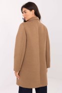Płaszcz Damski Model IT-PL-FL8153.60 Camel - Rue Paris - uniwersalny