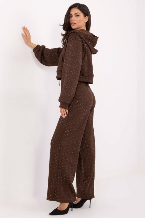 Spodnie Komplet Model IT-KMPL-21709.18 Brown - Rue Paris - uniwersalny