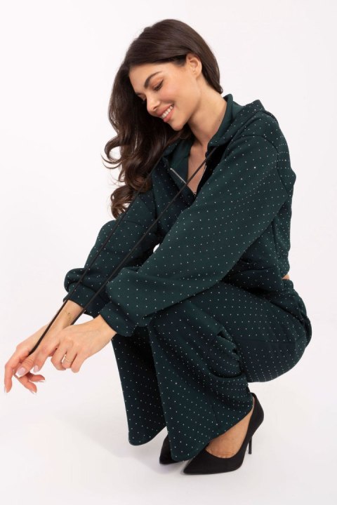 Spodnie Komplet Model IT-KMPL-21709.18 Dark Green - Rue Paris - uniwersalny