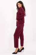 Spodnie Komplet Model IT-KMPL-21718.27P Bordo - Rue Paris - uniwersalny