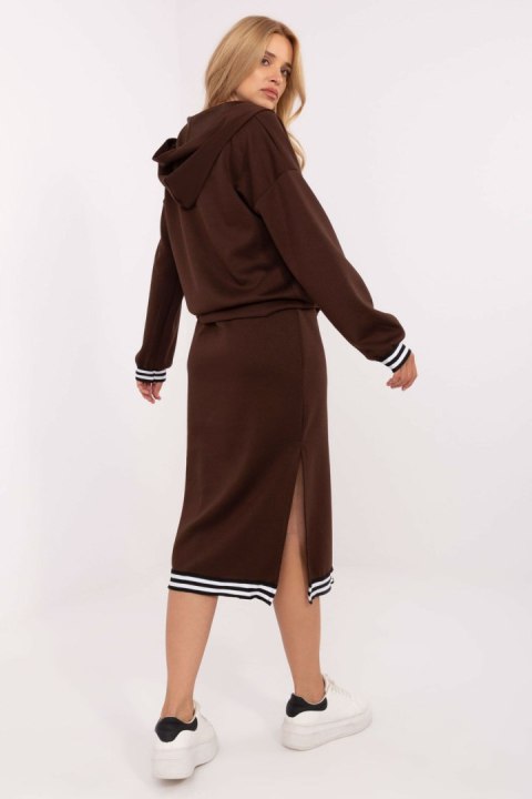Sukienka Komplet Model IT-KMPL-9719.64 Dark Brown - Rue Paris - uniwersalny