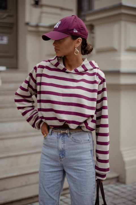 Bluza Damska Model Erith 380690829 Beige/Bordo - LaBalancia - uniwersalny