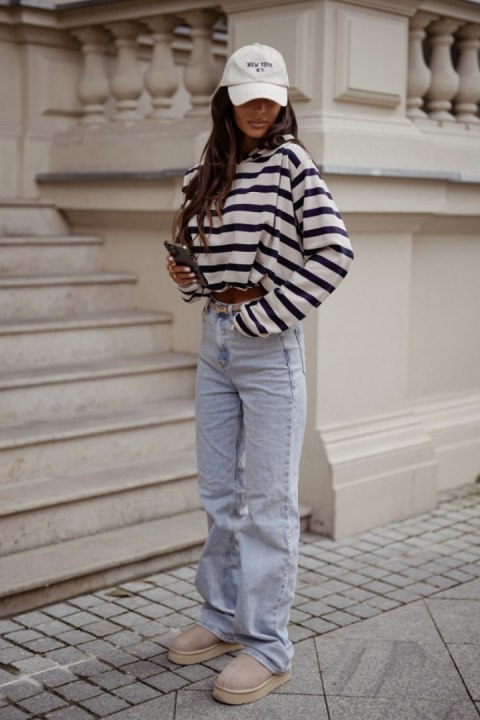 Bluza Damska Model Erith 380691656 Beige/Navy - LaBalancia - uniwersalny