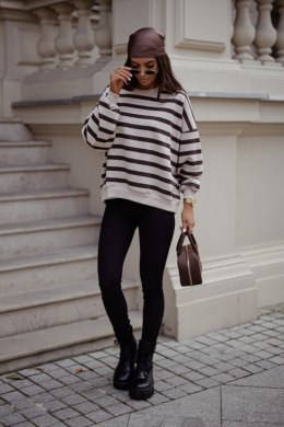 Bluza Damska Model Strel 379829192 Beige/Brown - LaBalancia - uniwersalny