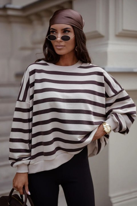 Bluza Damska Model Strel 379829192 Beige/Brown - LaBalancia - uniwersalny