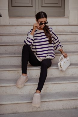 Bluza Damska Model Strel 379830848 Beige/Navy - LaBalancia - uniwersalny