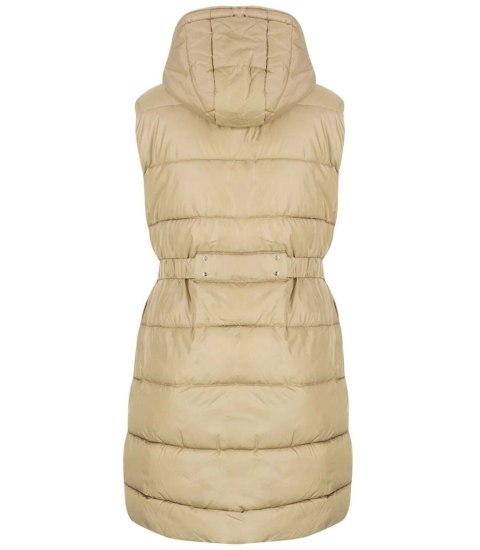 Damski bezrękawnik kamizelka plus size SUZAN (Beżowy)