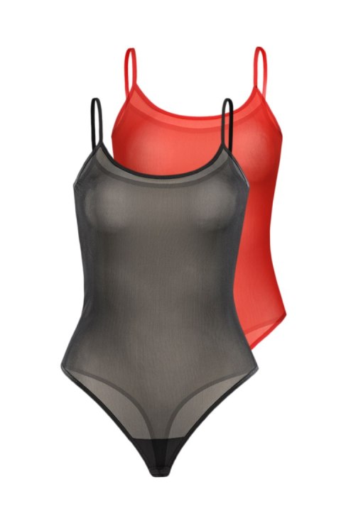 Komplet Body Model Sophi 2433-2 Black/Red - Teyli - L