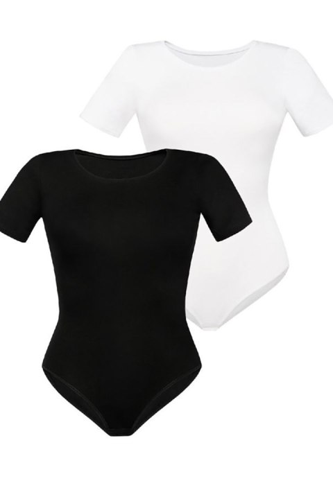 Komplet body Model Shirty 2403-2 Black/White - Teyli - XL