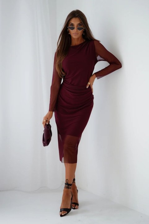 Sukienka Model Lush 363934751 Bordo - LaBalancia - S/M