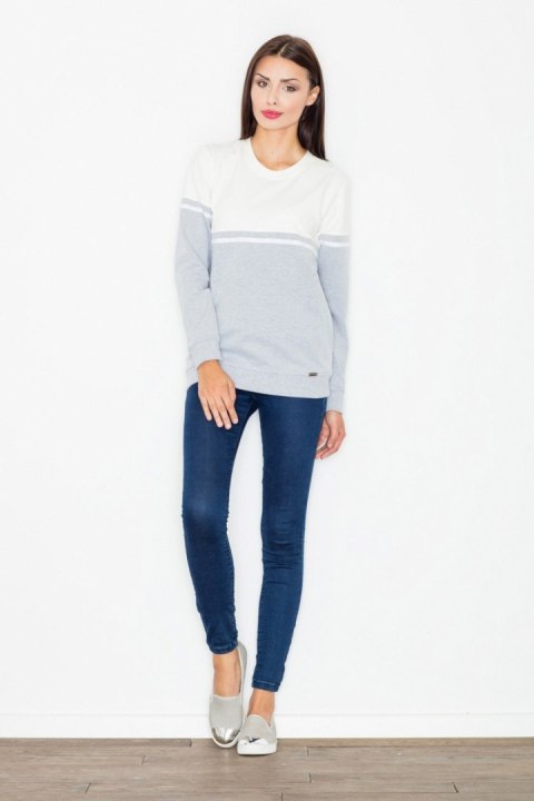 Bluza Damska Model M511 Grey/Ecru - Figl - L Bluza Damska Model M511 Grey/Ecru - Figl - L