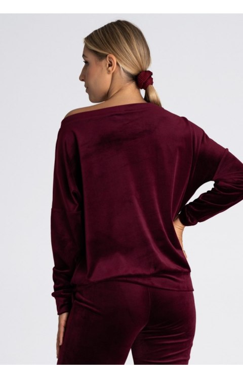 Bluza Damska Model M968 Bordo - Figl - L/XL Bluza Damska Model M968 Bordo - Figl - L/XL