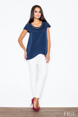 Bluzka Model M390 Navy - Figl - S