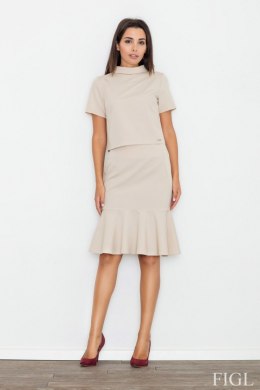 Bluzka Model M542 Beige - Figl - XL