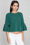 Bluzka Model M565 Green - Figl - M Bluzka Model M565 Green - Figl - M