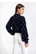 Bluzka Model M868 Navy - Figl - L Bluzka Model M868 Navy - Figl - L