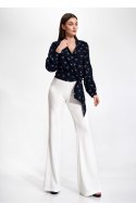 Bluzka Model M868 Navy - Figl - L Bluzka Model M868 Navy - Figl - L