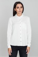 Koszula Damska Model M581 Ecru - Figl - XL Koszula Damska Model M581 Ecru - Figl - XL