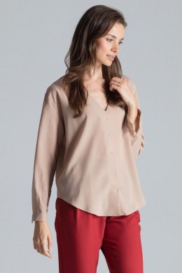Koszula Damska Model M671 Beige - Figl - M