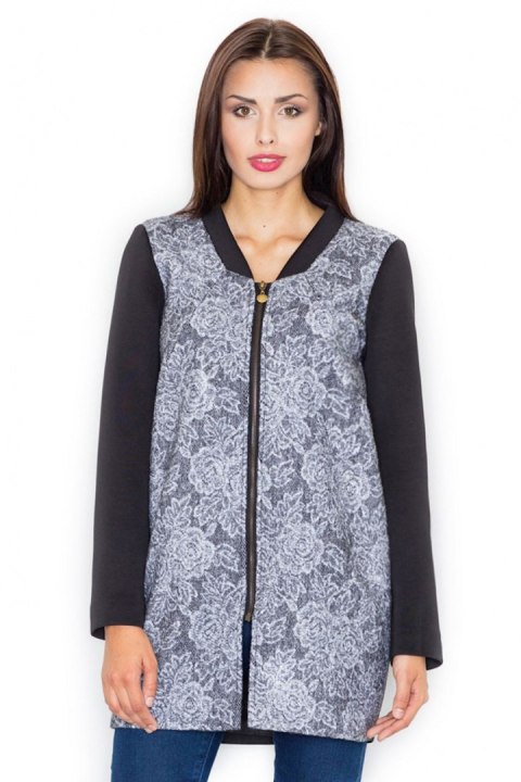 Płaszcz Damski Model M513 Black - Figl - L Płaszcz Damski Model M513 Black - Figl - L