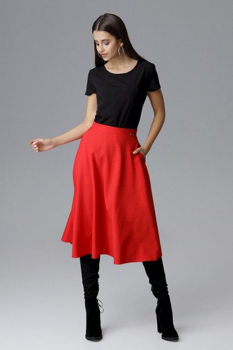 Spódnica Model M628 Red - Figl - XL Spódnica Model M628 Red - Figl - XL
