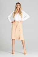 Spódnica Model M697 Beige - Figl - M Spódnica Model M697 Beige - Figl - M