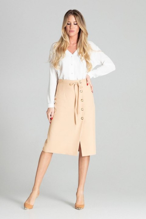 Spódnica Model M697 Beige - Figl - M Spódnica Model M697 Beige - Figl - M