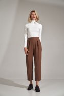 Spodnie Damskie Model M720 Brown - Figl - M Spodnie Damskie Model M720 Brown - Figl - M
