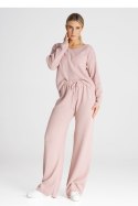 Spodnie Komplet Model M986 Pink - Figl - uniwersalny Spodnie Komplet Model M986 Pink - Figl - uniwersalny