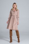 Sukienka Model M838 Beige - Figl - M Sukienka Model M838 Beige - Figl - M