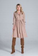 Sukienka Model M838 Beige - Figl - M Sukienka Model M838 Beige - Figl - M