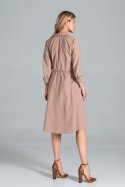 Sukienka Model M838 Beige - Figl - M Sukienka Model M838 Beige - Figl - M