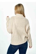 Sweter Damski Model M886 Beige - Figl - uniwersalny Sweter Damski Model M886 Beige - Figl - uniwersalny