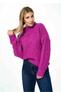 Sweter Damski Model M886 Fuksja - Figl - uniwersalny Sweter Damski Model M886 Fuksja - Figl - uniwersalny