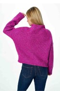 Sweter Damski Model M886 Fuksja - Figl - uniwersalny Sweter Damski Model M886 Fuksja - Figl - uniwersalny