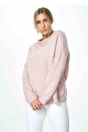 Sweter Damski Model M888 Light Pink - Figl - uniwersalny Sweter Damski Model M888 Light Pink - Figl - uniwersalny