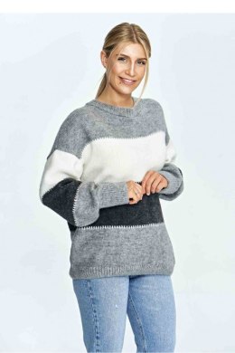 Sweter Damski Model M906 Grey - Figl - uniwersalny