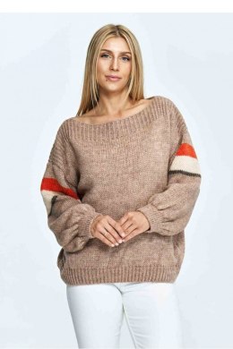 Sweter Damski Model M909 Brown - Figl - uniwersalny