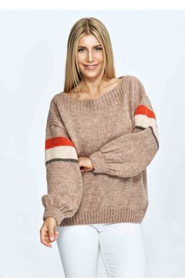 Sweter Damski Model M909 Brown - Figl - uniwersalny