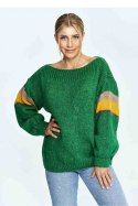 Sweter Damski Model M909 Green - Figl - uniwersalny Sweter Damski Model M909 Green - Figl - uniwersalny