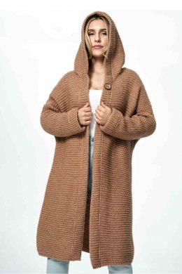 Sweter Kardigan Model M884 Light Brown - Figl - uniwersalny