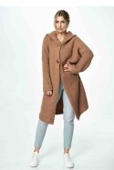 Sweter Kardigan Model M884 Light Brown - Figl - uniwersalny Sweter Kardigan Model M884 Light Brown - Figl - uniwersalny