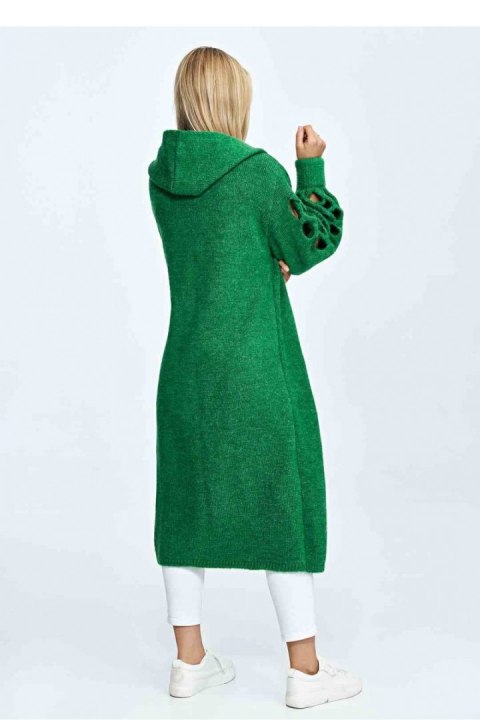 Sweter Kardigan Model M912 Green - Figl - uniwersalny Sweter Kardigan Model M912 Green - Figl - uniwersalny