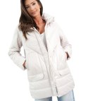 Damska kurta przejściowa lekko ocieplana TERESA (Biały)
