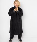 Damski długi luźny płaszcz oversizowy CINDY (Czarny)