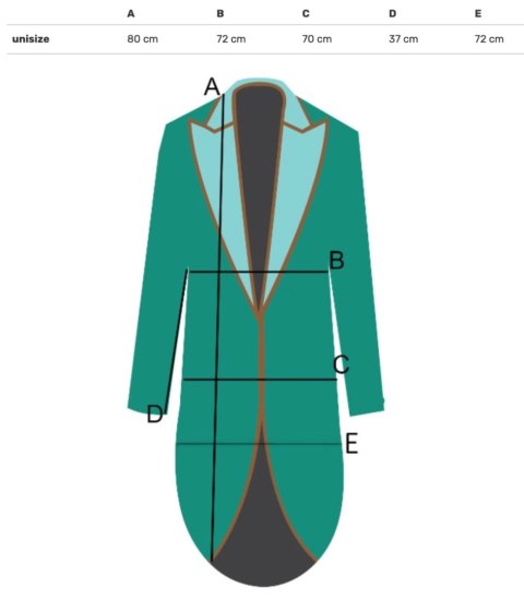 Długa klasyczna koszula z ozdobnymi broszkami GOLDEN BEACH (Zielony)