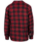 Ciepła polarowa koszula męska w kratę ocieplana futerkiem (Czerwony || Wielokolorowy || Czarny)