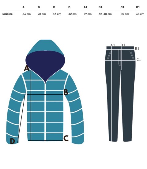 Ciepły gruby komplet dresowy bluza + spodnie STELLA (Brązowy)